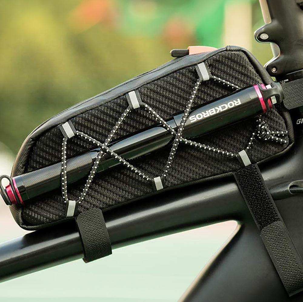Rockbros 039BK 1L Braided Bike Frame Bag - Black
