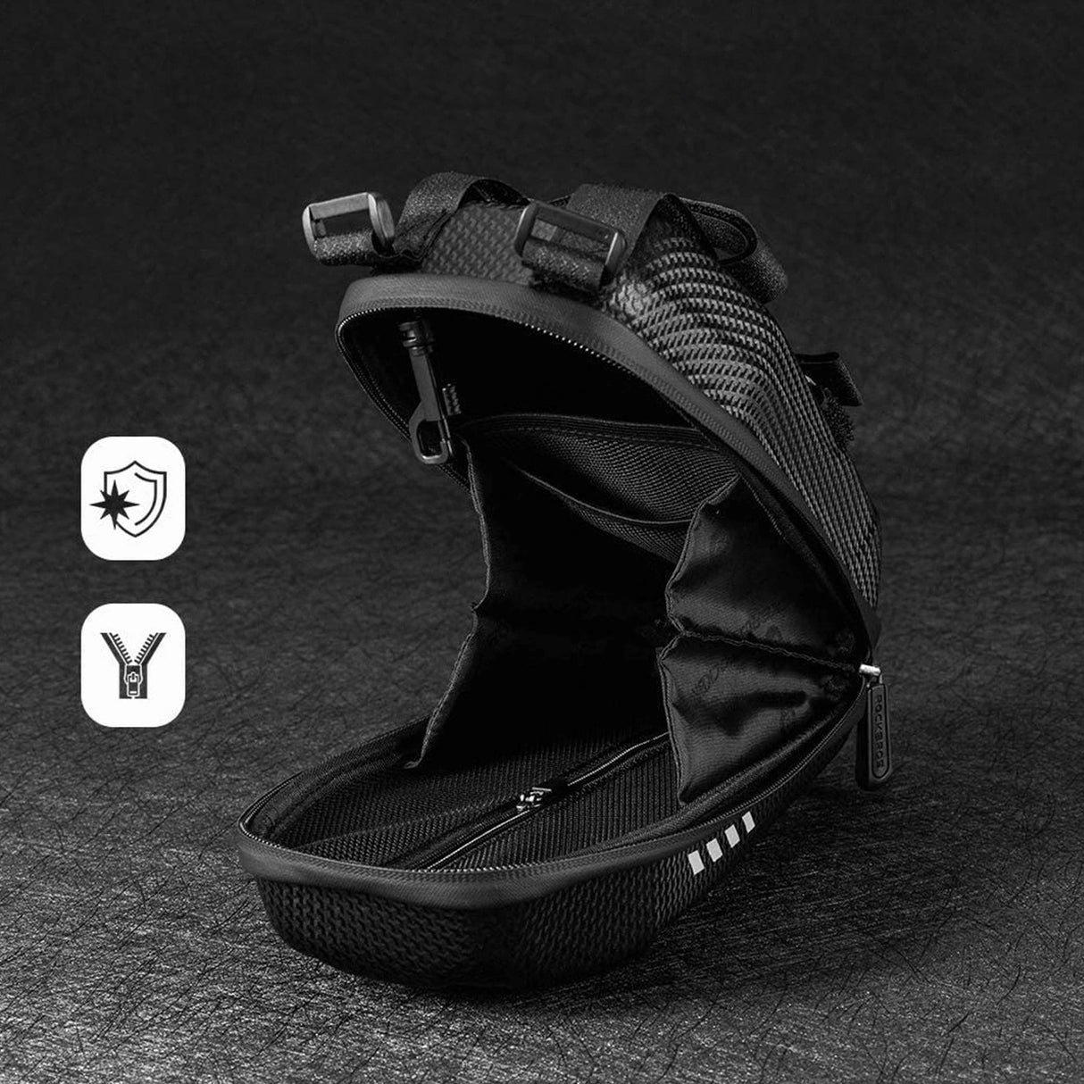 Rockbros B62-1 cykeltaske til styr eller ramme 3 l - sort