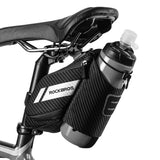 Rockbros C32BK sadelpose 1,5 l med vandflaske lomme - sort