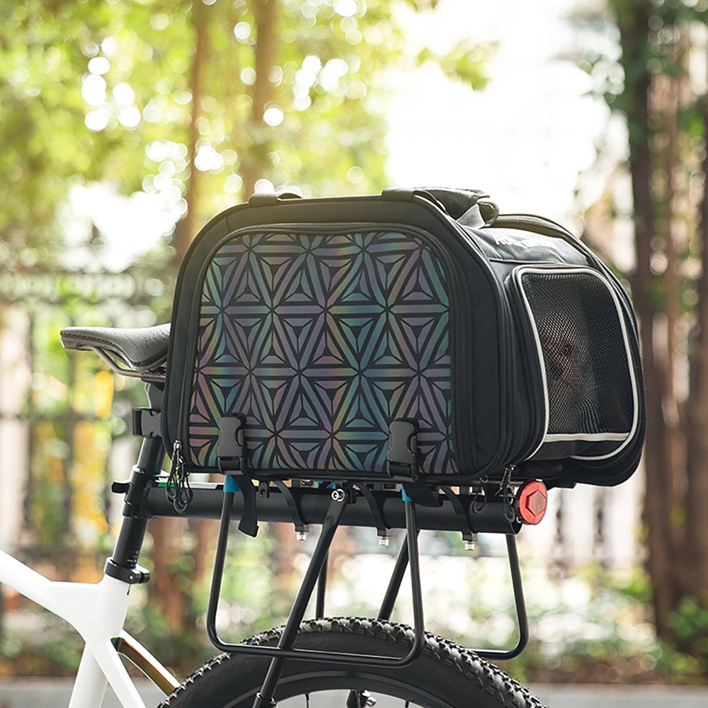 Rockbros 30140028001 transport bicycle bag for cats and dogs - black