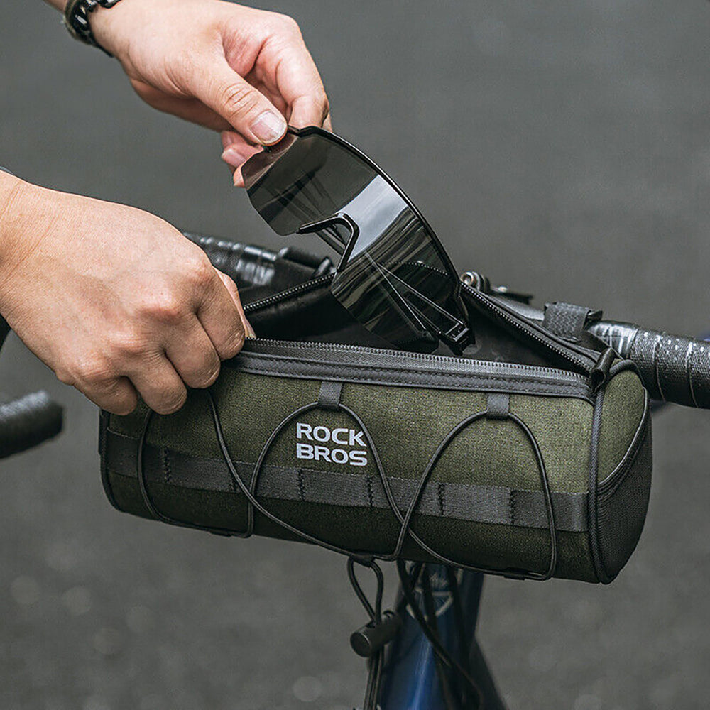 Rockbros 30110049001 cykelstangspose 2 l - grøn