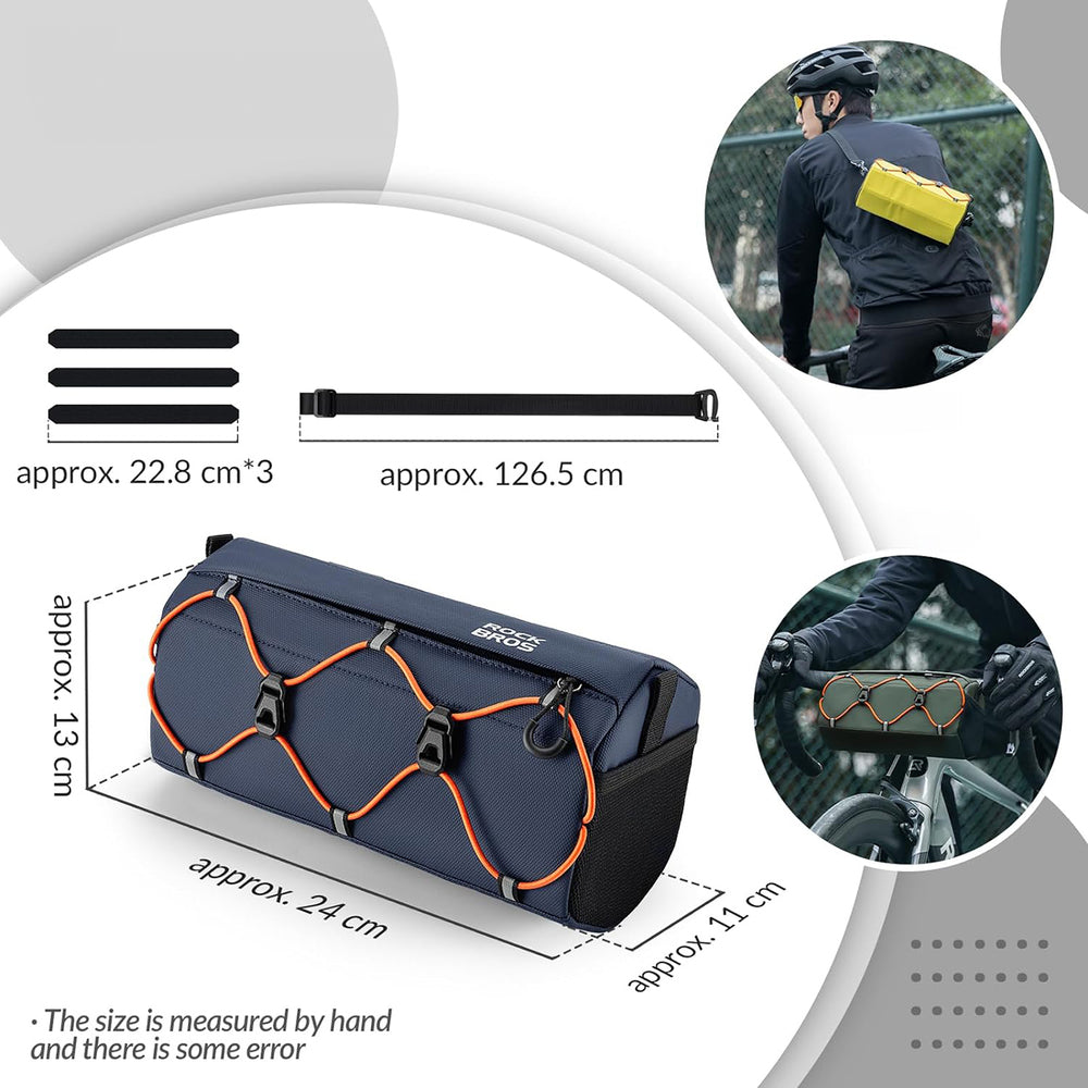 Rockbros 30110054002 cykelstangspose 2,2 l - blå