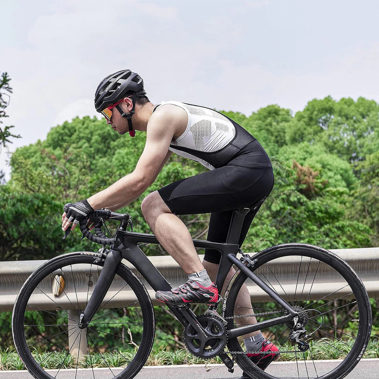 Rockbros RK20022XL korte shorts med XXL indlæg - sort