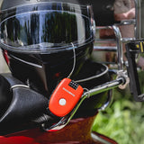 Rockbros 32420981001 bicycle lock with retractable cable - red