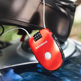 Rockbros 32420981001 bicycle lock with retractable cable - red