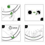 Rockbros GJ2001 reparationssæt til cykels indre rør - gennemsigtigt