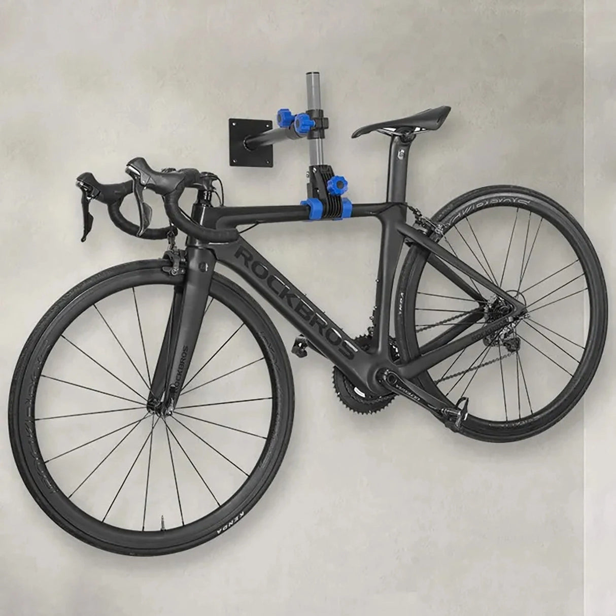 Rockbros MP-01 servicestativ til cykler med knapper - sort