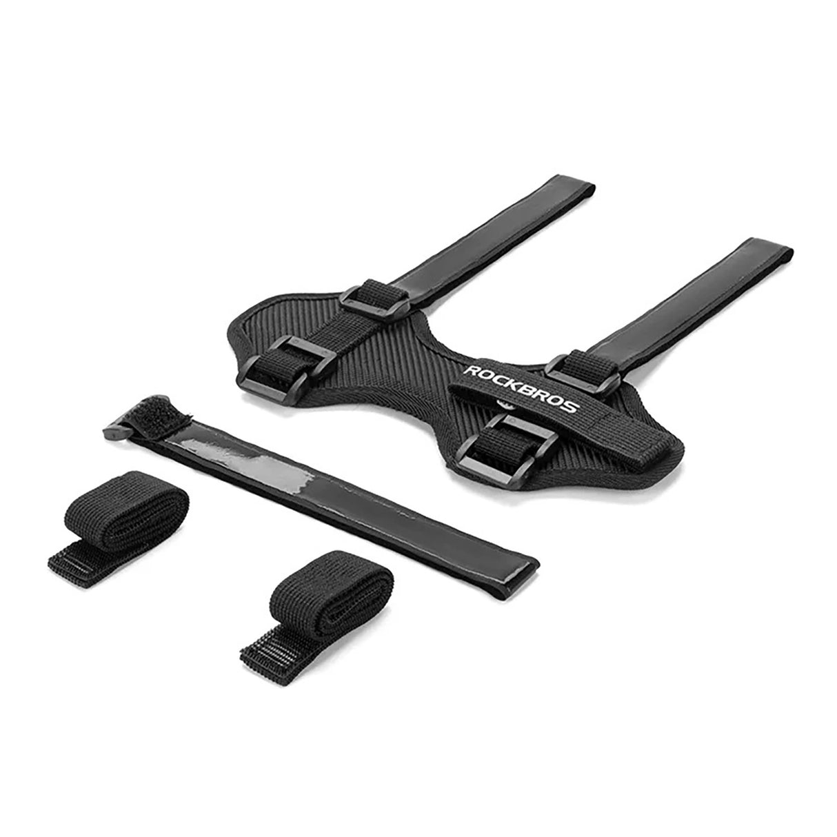 Rockbros 50210064001 cykelrem med velcro til Bluetooth-højttaler eller vandflaske - sort