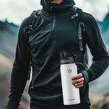 Rockbros 35210029006 termisk cykelflaske til drikkevarer 650 ml - hvid