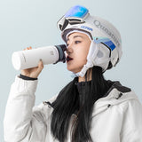 Rockbros 35210029006 termisk cykelflaske til drikkevarer 650 ml - hvid
