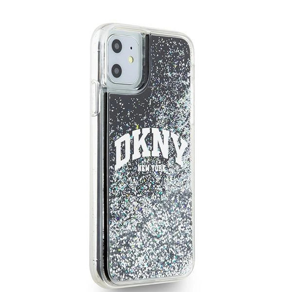 DKNY Liquid Glitter Big Logo case for iPhone 11 / Xr - black