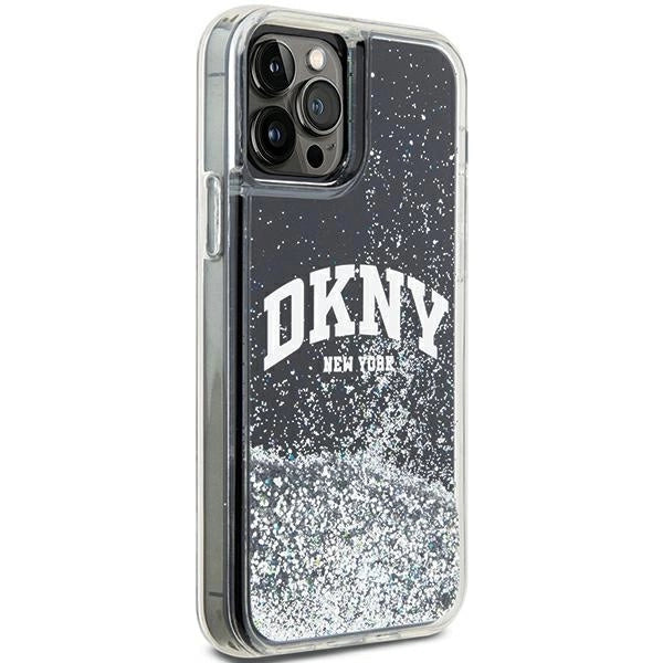 DKNY Liquid Glitter Big Logo iPhone 12 Pro/12 Case - Black