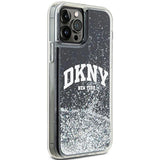 DKNY Liquid Glitter Big Logo iPhone 12 Pro/12 Case - Black