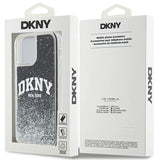 DKNY Liquid Glitter Big Logo iPhone 12 Pro/12 Case - Black
