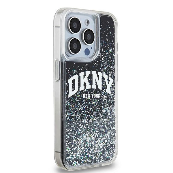 DKNY Liquid Glitter Big Logo iPhone 13 Pro / 13 Case - Black