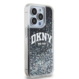 DKNY Liquid Glitter Big Logo iPhone 14 Pro Case - Black