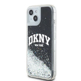 DKNY Liquid Glitter Big Logo iPhone 14/15/13 Case - Black