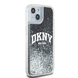 DKNY Liquid Glitter Big Logo iPhone 14/15/13 Case - Black