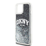 DKNY Liquid Glitter Big Logo iPhone 14/15/13 Case - Black