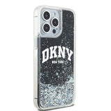 DKNY Liquid Glitter Big Logo iPhone 14 Pro Max Case - Black