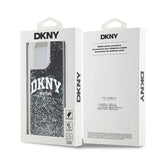 DKNY Liquid Glitter Big Logo iPhone 14 Pro Max Case - Black