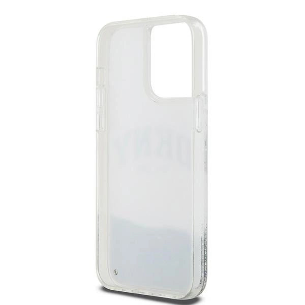 DKNY Liquid Glitter Big Logo case for iPhone 15 Pro - white