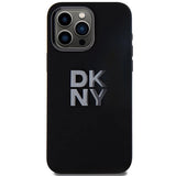 DKNY Liquid Silicone Metal Logo iPhone 15 Pro Case - Black