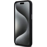 DKNY Liquid Silicone Metal Logo iPhone 15 Pro Case - Black