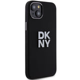 DKNY Liquid Silicone Metal Logo case for iPhone 15 Plus / 14 Plus - black