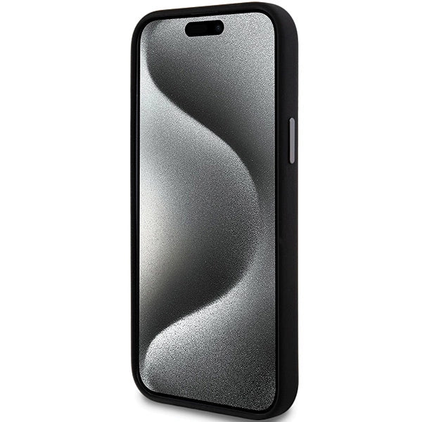 DKNY Liquid Silicone Metal Logo case for iPhone 15 Plus / 14 Plus - black