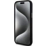 DKNY Liquid Silicone Metal Logo case for iPhone 15 Plus / 14 Plus - black