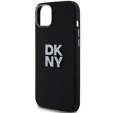 DKNY Liquid Silicone Metal Logo case for iPhone 15 Plus / 14 Plus - black