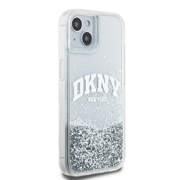 DKNY Liquid Glitter Big Logo case for iPhone 15 / 14 / 13 - white