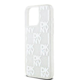 DKNY Liquid Glitter Multilogo case for iPhone 15 Pro Max - white