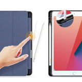 Dux Ducis Domo case med flap og smart sleep til iPad 7 / 8 / 9 10,2'- blå