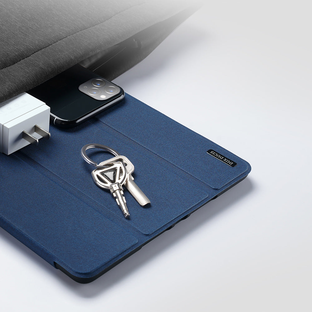 Dux Ducis Domo case med flap og smart sleep til iPad 7 / 8 / 9 10,2'- blå