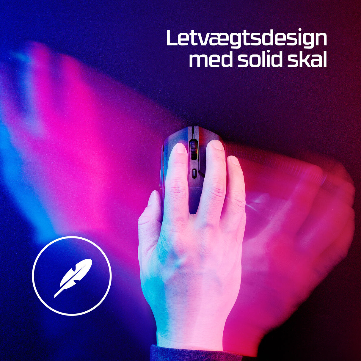 HyperX Pulsefire Haste 2 – trådløs gamingmus (hvid)