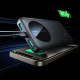 Powerbank Joyroom JR-PBF12 10000mAh 2.4A 2x USB-A 1x USB-C - sort