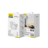 Dudao A65Pro 65W EU / US / JP / AUS / UK rejseadapter 2x USB-C 2x USB-A - hvid