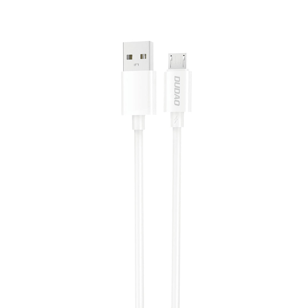 Dudao L4SM USB-A / micro USB-kabel 2A 1m - hvid