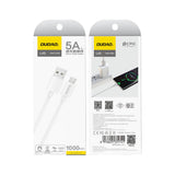 Dudao L4SM USB-A / micro USB-kabel 2A 1m - hvid