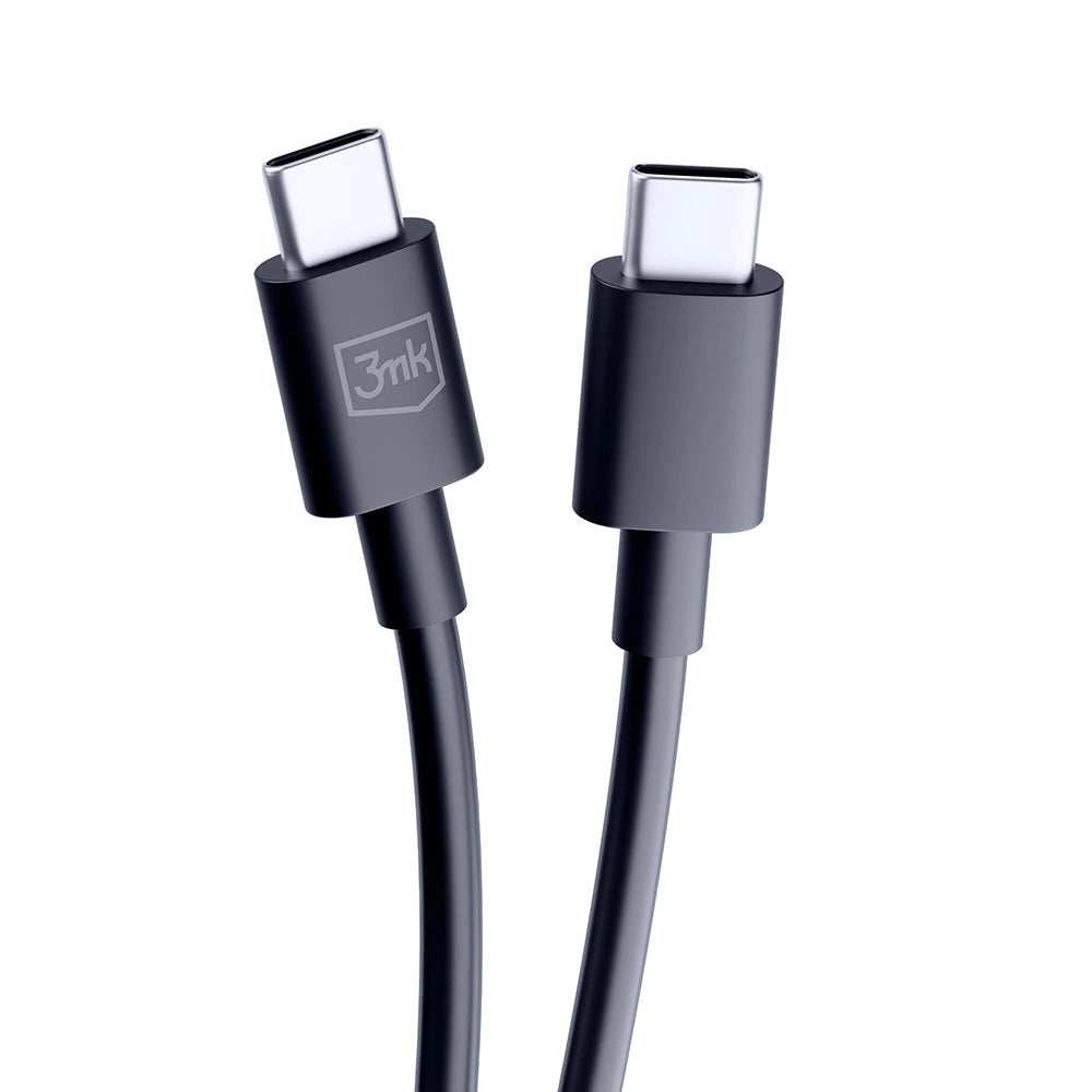3mk Hyper Cable USB-C / USB-C 100W 1.2m - sort
