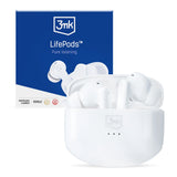 3mk LifePods trådløse Bluetooth 5.3 ANC hovedtelefoner - hvid