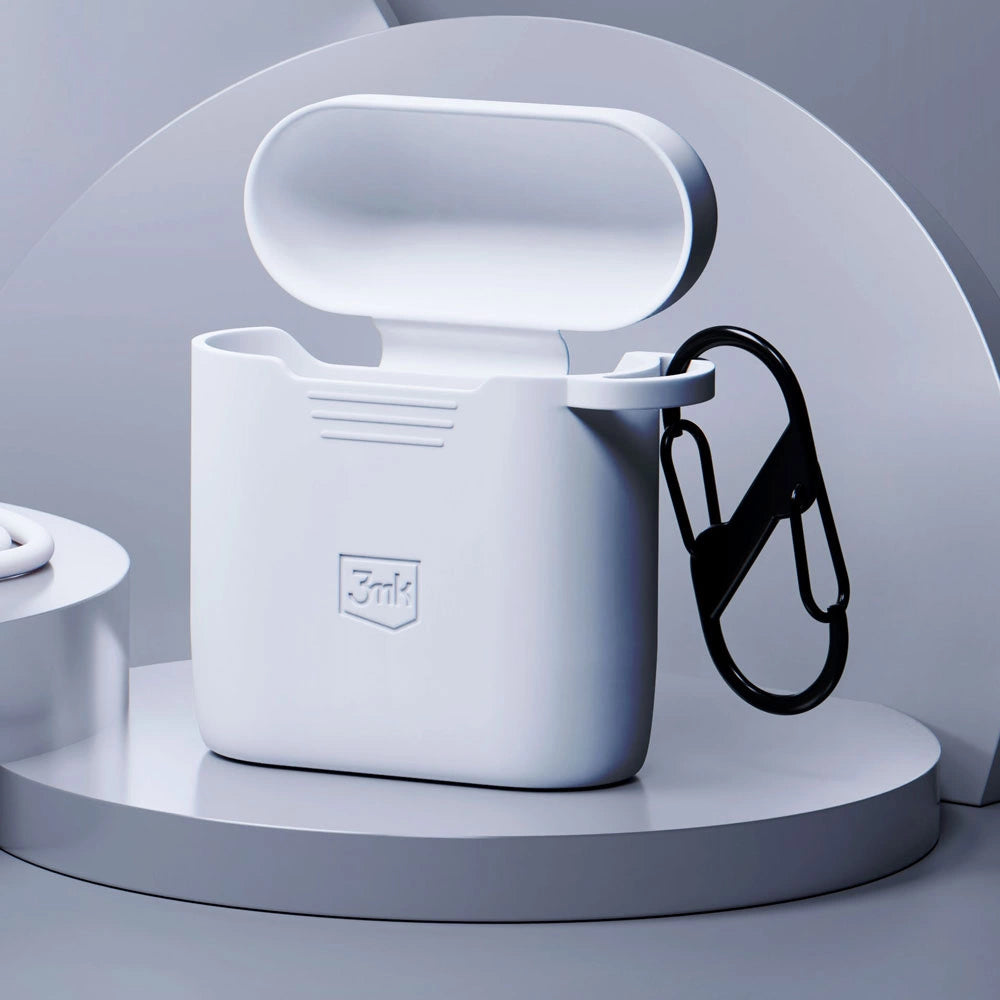 3mk Silicon AirPods Case for AirPods 2 - white
