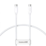 Baseus Superior 2 CB000066 USB-C / USB-C USB4 kabel 240W 1,8m - hvid