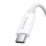 Baseus Superior 2 CB000066 USB-C / USB-C USB4 kabel 240W 1,8m - hvid