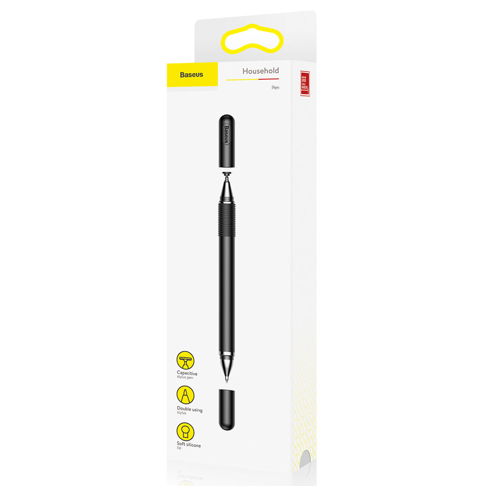 Baseus Golden Cudgel ACPCL-01 dobbeltsidet stylus til tabletter, telefoner med gelpen - sort