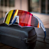 Rockbros SP297 polariserende cykelbriller - hvid