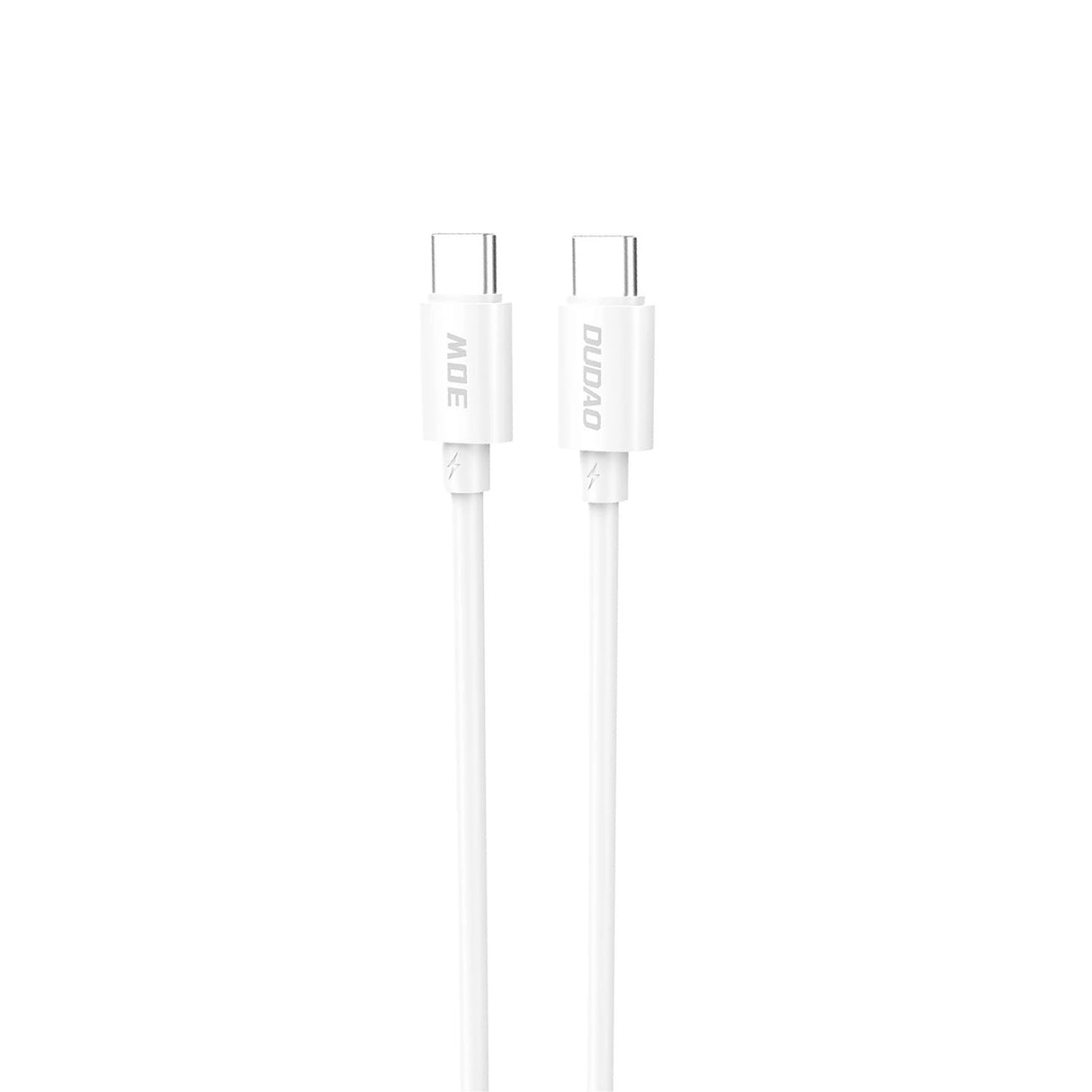 Dudao L4C USB-C / USB-C 30W 2m Kabel - Hvid