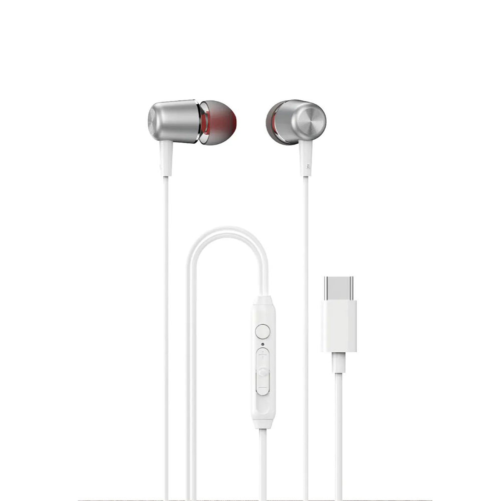 Dudao X1PROT In-Ear Wired USB-C Headphones 1.2m - Hvid
